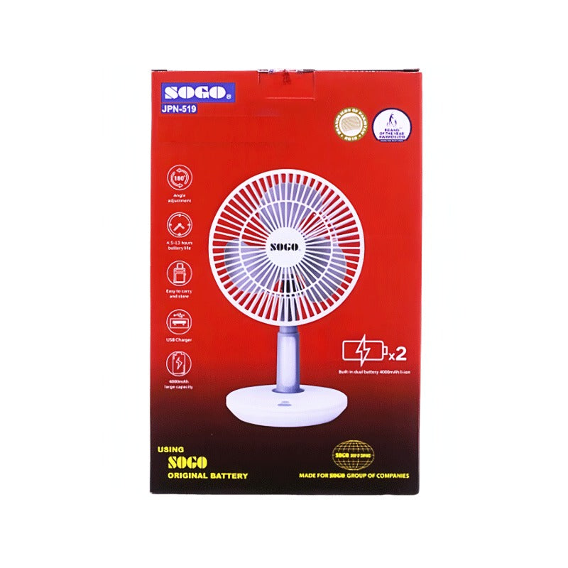SOGO Rechargeable Mini Fan - JPN-519
