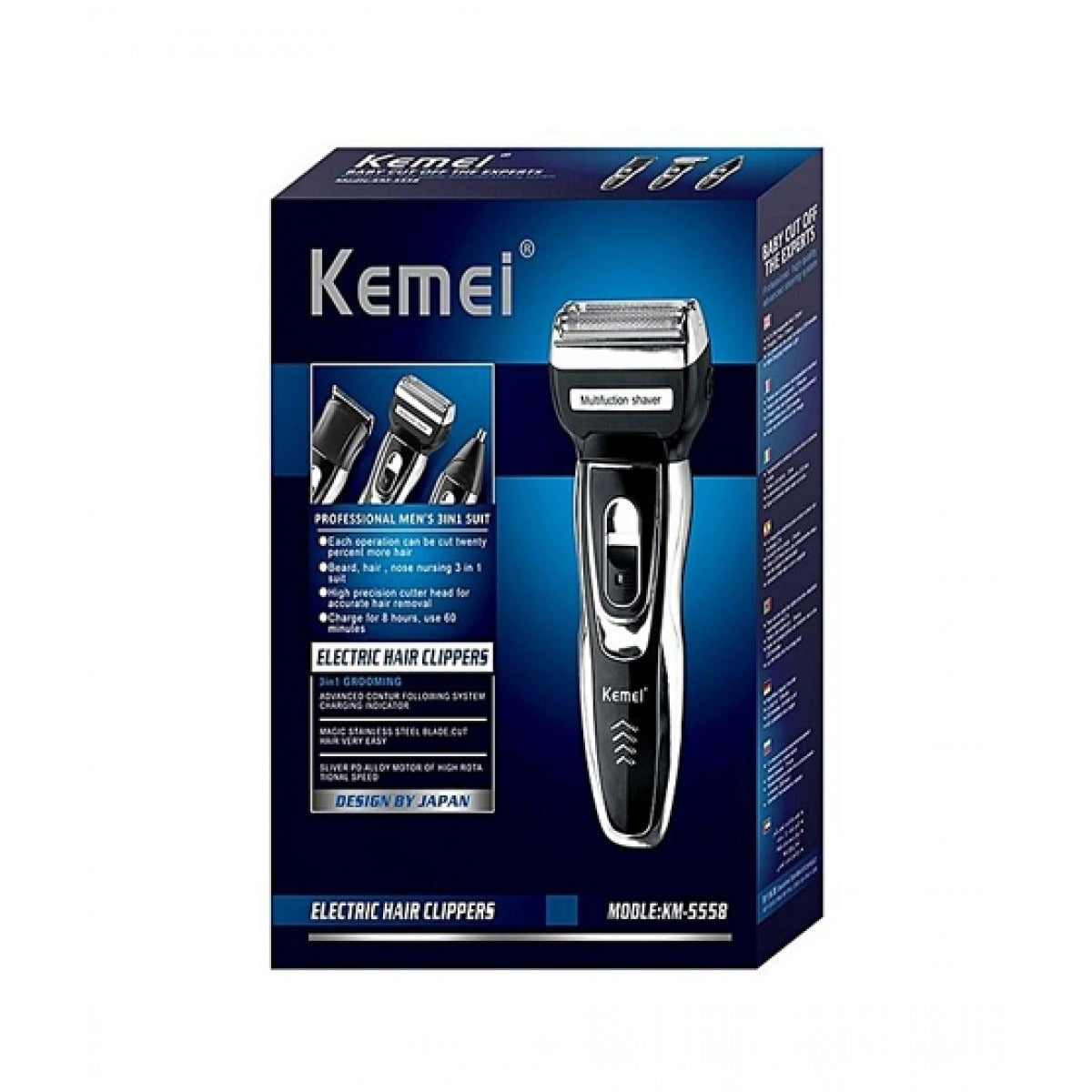 KEMEI Men 3-in-1 Multipurpose Machine - 5558