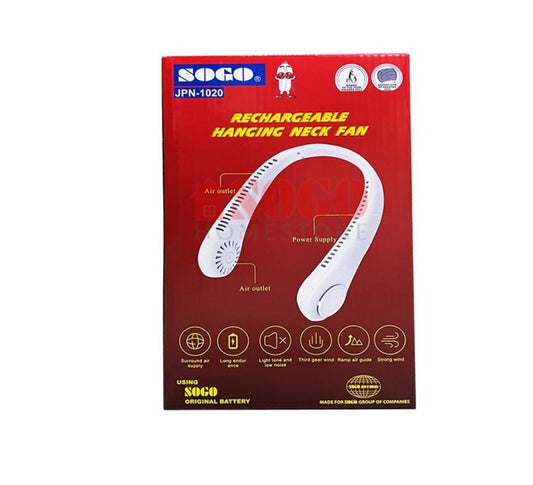 SOGO JPN-1020 RECHARGEABLE HANGING NECK FAN