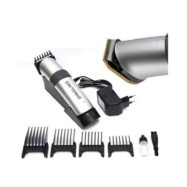100% Original DINGLING RF-609 Electric Hair Clipper Hairdressing Trimmer Rechargeable Cutting Machine Beard Styling RF 609 USB Rechargeable shaving Machine