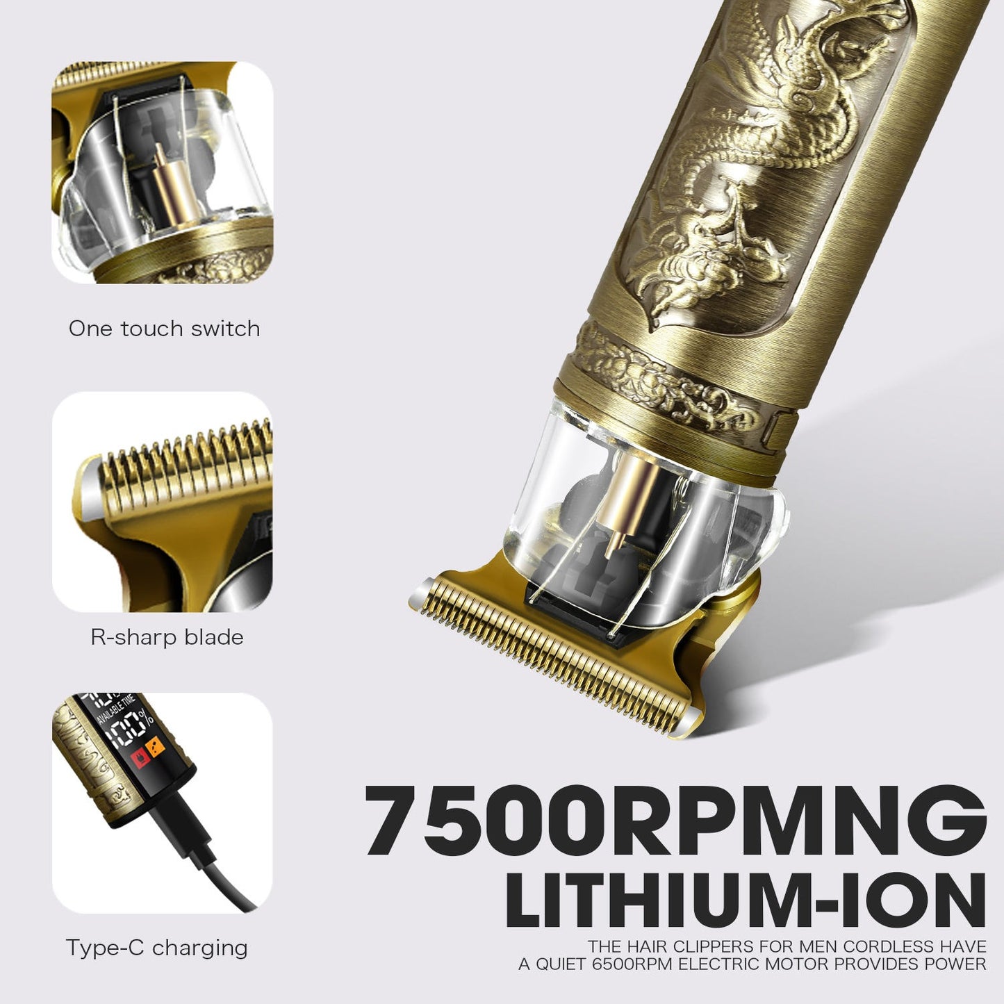"DALING DL-013 Rechargeable Hair Clipper – Cordless Trimmer for Hair & Beard"