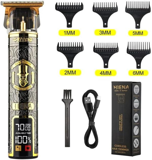 "HIENA C-070 Professional Rechargeable Hair Trimmer – Cordless Clipper for Hair & Beard"