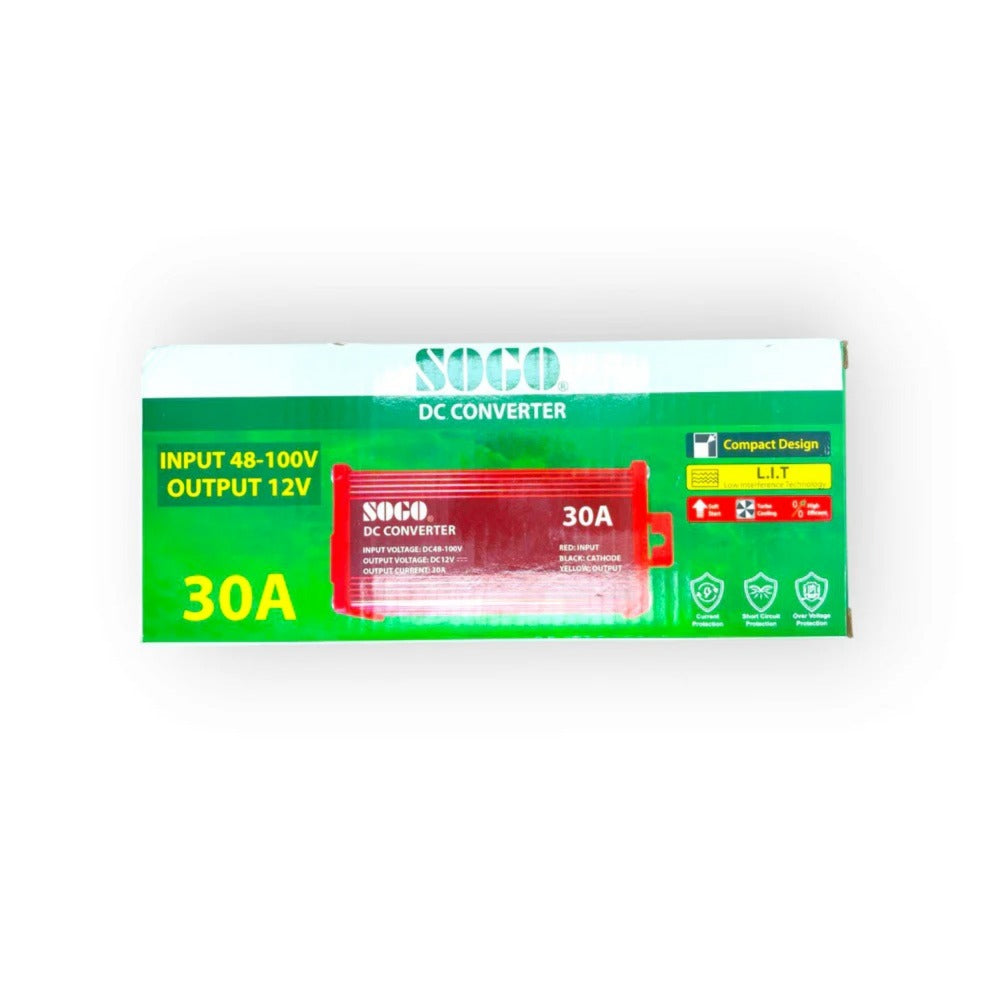 SOGO 30A DC Converter | High-Power 48V to 100V Input Voltage Converter (30A Max Load)