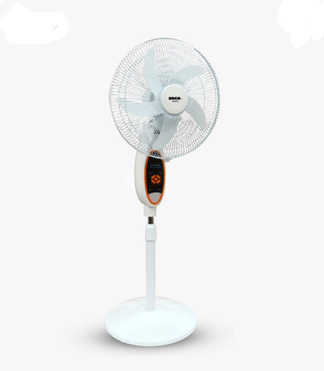 Sogo Rechargeable Stand / Pedestal Fan (JPN-633) with LED Light & USB Output