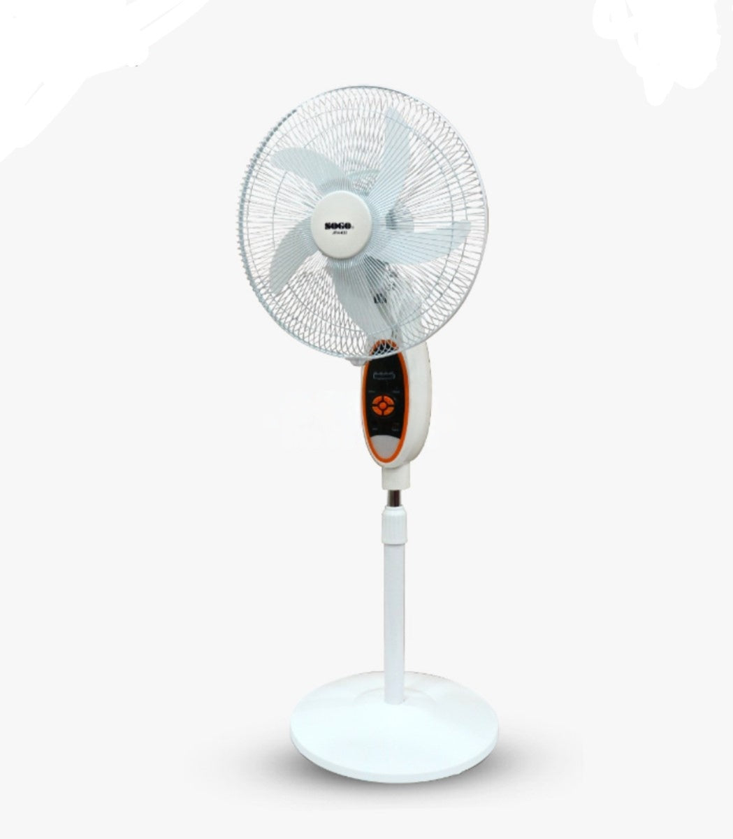 Sogo Rechargeable Stand / Pedestal Fan (JPN-633) with LED Light & USB Output