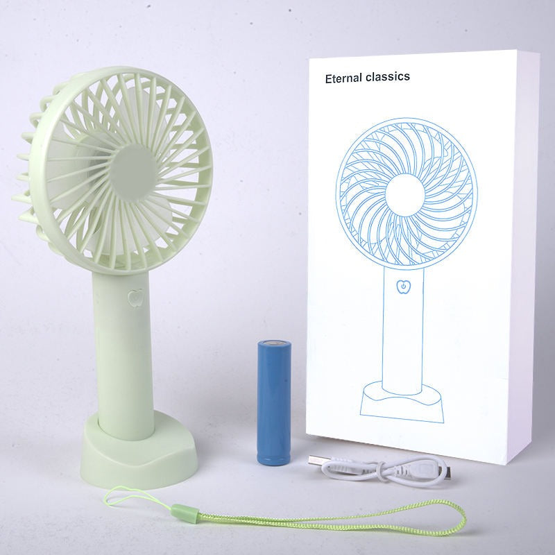 High Quality Ultra Thin Portable Handheld 3 Speed Fan Electric Mini Hand Rechargeable Fan