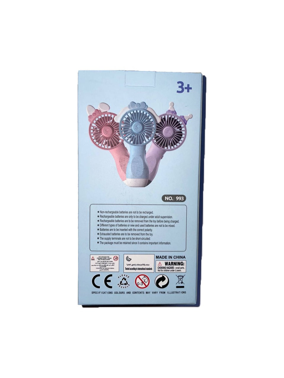 Usb charging mini fan portable fan with rechargeable battery