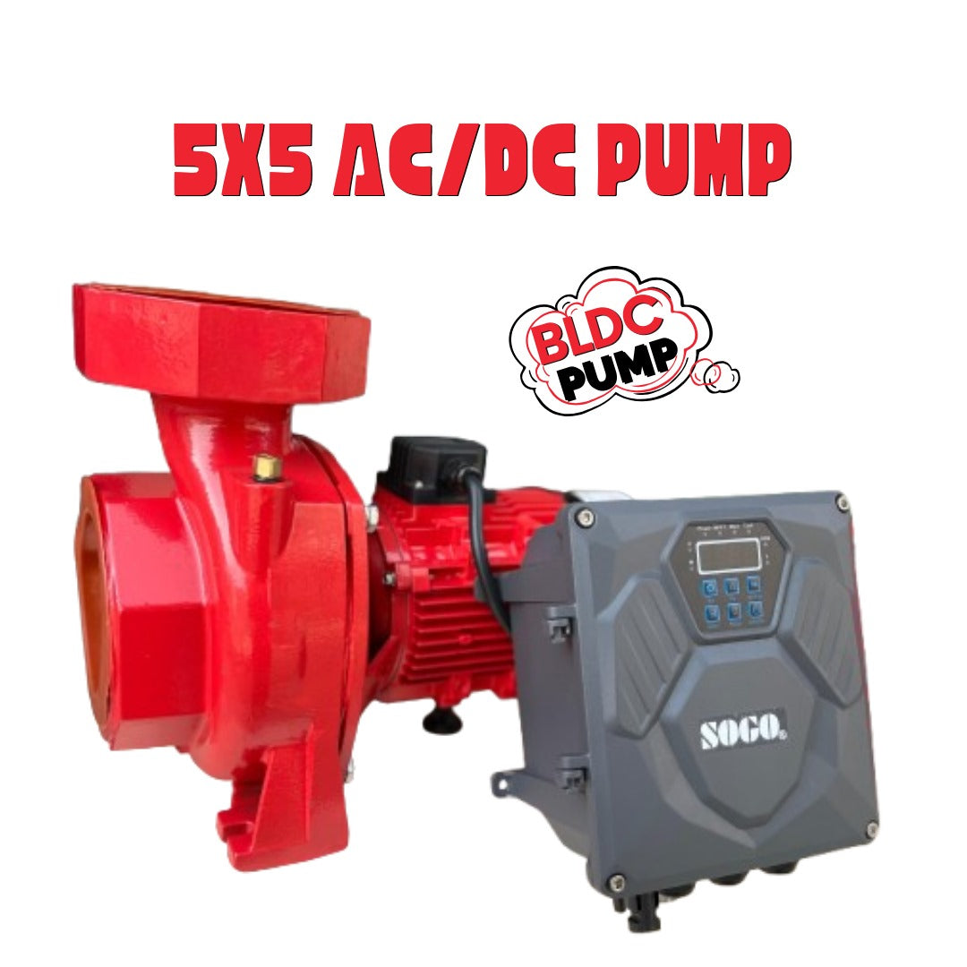 SOGO 5x5 AC/DC BLDC Water Pump – 3000W (Heavy Duty Dual Power Pump)