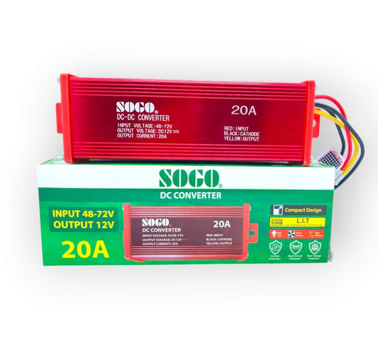 SOGO 20A DC Converter 28-72V to 12V | High-Power Voltage Converter for Reliable Performance