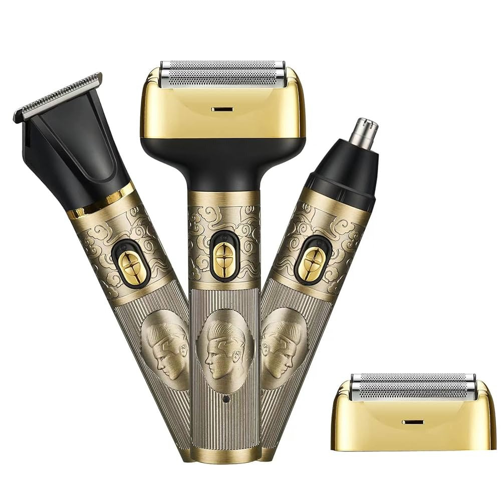 "3-in-1 SM-542 Rechargeable Shaving Machine – Beard, Nose, and Hair Trimmer"