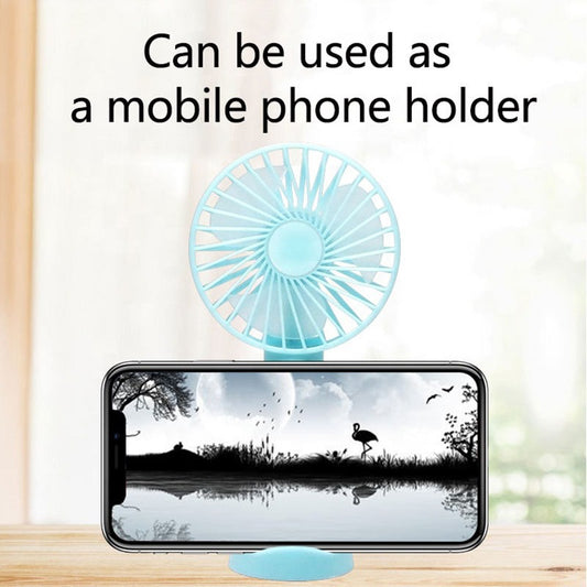 High Quality Ultra Thin Portable Handheld 3 Speed Fan Electric Mini Hand Rechargeable Fan