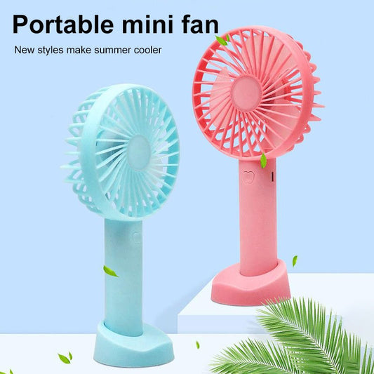 High Quality Ultra Thin Portable Handheld 3 Speed Fan Electric Mini Hand Rechargeable Fan