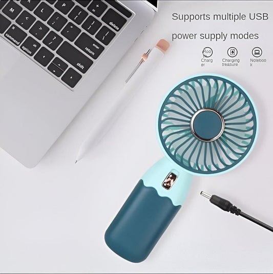 Mini Hand Fan - Ultra-Portable, Rechargeable Fan with Strong Airflow for Summer Cooling Anywhere