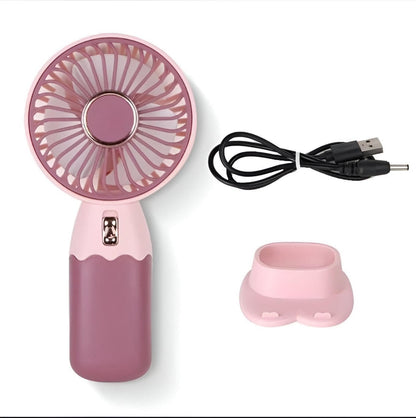 Mini Hand Fan - Ultra-Portable, Rechargeable Fan with Strong Airflow for Summer Cooling Anywhere
