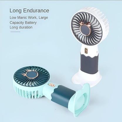 Mini Hand Fan - Ultra-Portable, Rechargeable Fan with Strong Airflow for Summer Cooling Anywhere