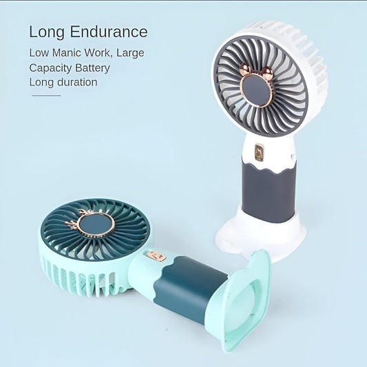 Mini Hand Fan - Ultra-Portable, Rechargeable Fan with Strong Airflow for Summer Cooling Anywhere