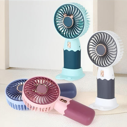 Mini Hand Fan - Ultra-Portable, Rechargeable Fan with Strong Airflow for Summer Cooling Anywhere