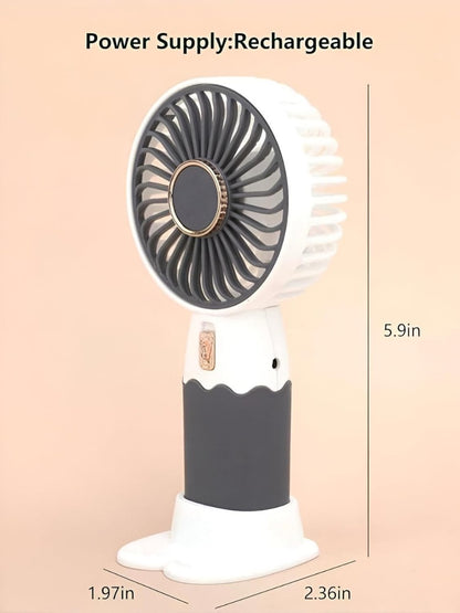 Mini Hand Fan - Ultra-Portable, Rechargeable Fan with Strong Airflow for Summer Cooling Anywhere