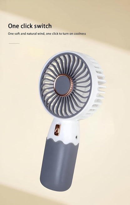 Mini Hand Fan - Ultra-Portable, Rechargeable Fan with Strong Airflow for Summer Cooling Anywhere
