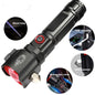 Rechargeable Multi Functional Emergency 2210 Torch Imported Flashlight & Power Bank - 2KM Range